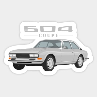 504 Coupé Cabriolet Coupe grey Sticker